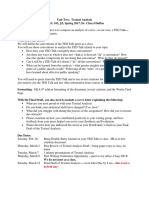 Textual Analysis Assignment Sheet