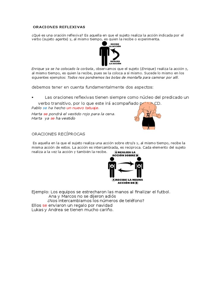 Oraciones Reflexivas | PDF