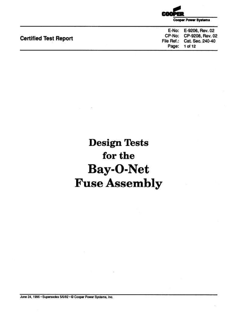 24040 Fuse Assembly Test Report PDF