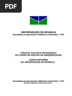 Plano Pedagógico Gestão do Agronegócio UnB