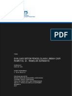 Evaluasi Sistem Pengelolaan Limbah Cair Rumkital Dr. Ramelan Surabaya
