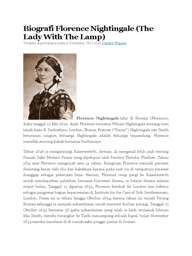 Biografi Florence Nightingale Sa