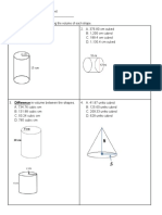 Unit 4.2 Breakout Volume Worksheet Name - Step 1: Show All Work While Finding The Volume of Each Shape