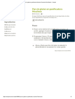 Pan Sin Gluten en Panificadora Moulinex Receta de Alicia Beatriz - Cookpad PDF
