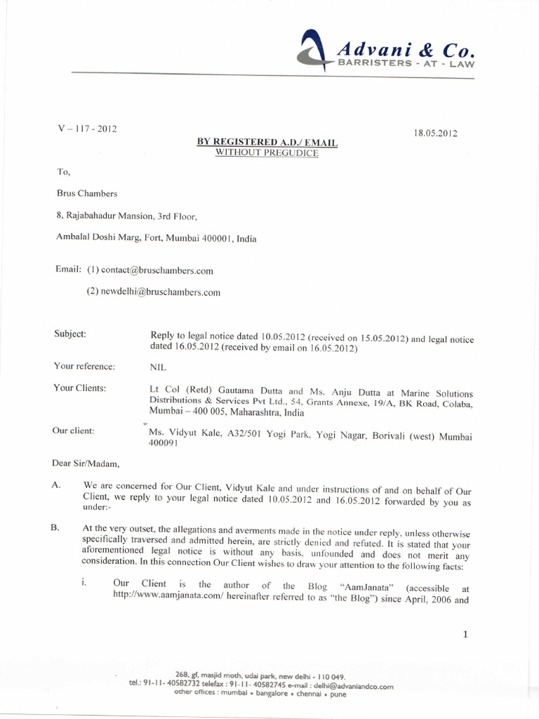 Notice Reply | PDF
