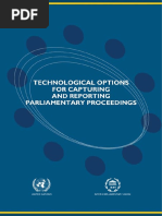 Technological Options for Capturing and Reporting Parliamentary Proceedings