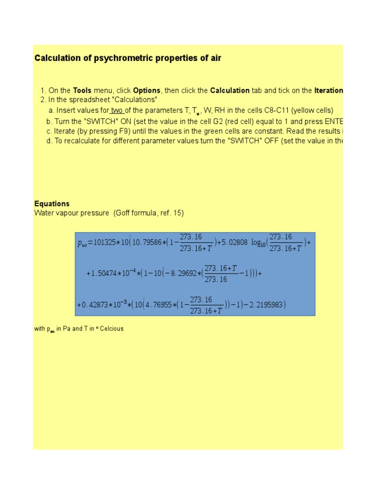 Moist Air Properties | PDF | Humidity | Relative Humidity
