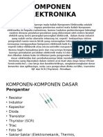 Materi Kuliah Komponen Elektronika. 2016,2017