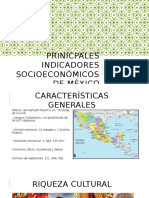 Prinicpales Indicadores Socioeconómicos de México