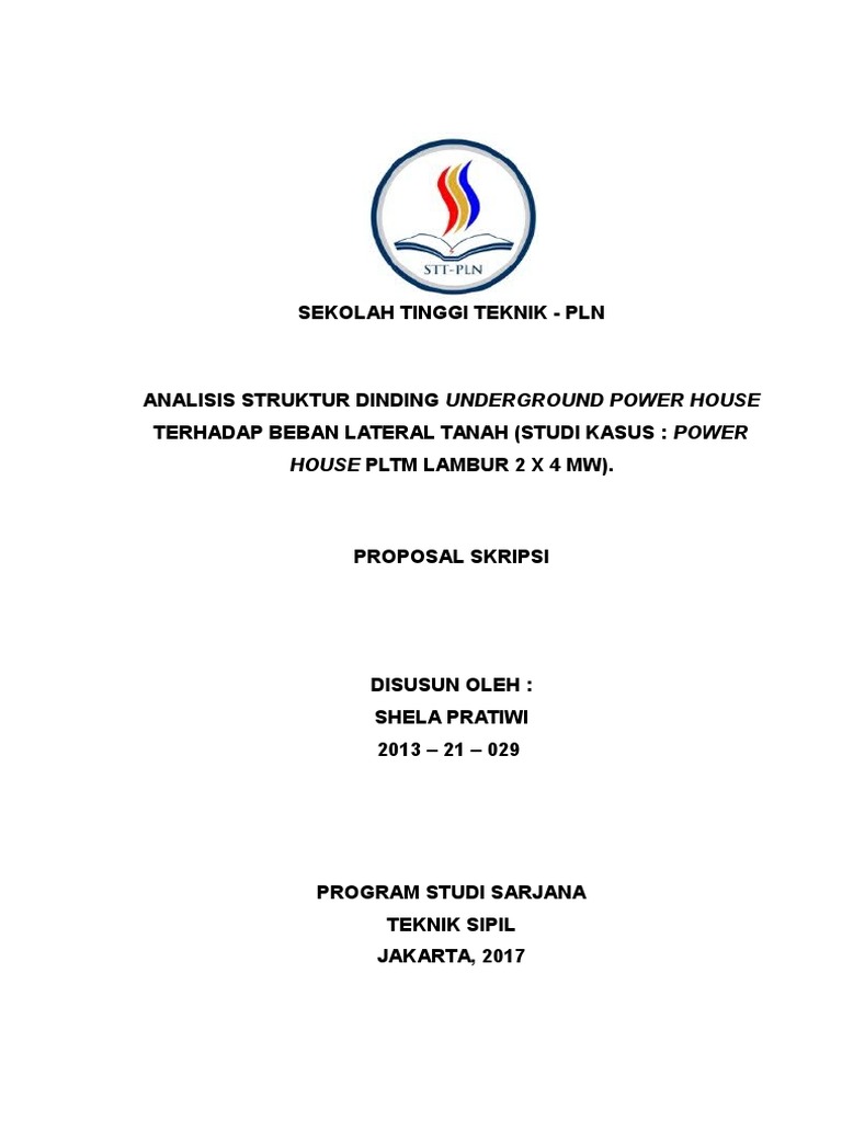 Proposal Skripsi Cover - Ide Judul Skripsi Universitas