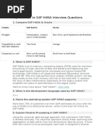 SAP HANA Interview Qs