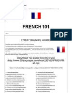 100 French Vocabulary Lessons (Audio Download)