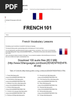 100 French Vocabulary Lessons (Audio Download)