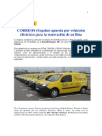 CORREOS Incorpora Flota Electrica