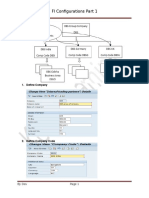 FI Configurations & GL Master Data