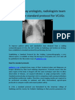 Pediatric X Ray Urologists, Radiologists Team Up To Devise Standard Protocol For VCUGs