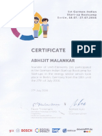 GIZ Certificate For Uni5elements