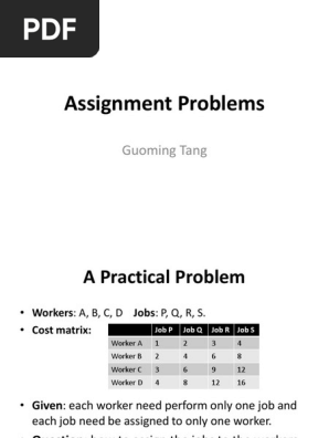 Assignment
