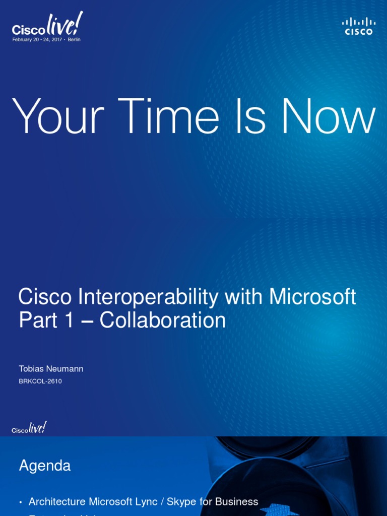 Cisco Interoperability With Microsoft | PDF | Instant Messaging ...