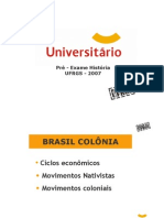 História - Pré-Vestibular Universitário - UFRGS 2007