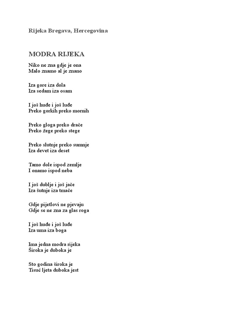 Rijeka Bregava | PDF
