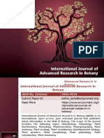 International Journal of Advanced Research in Botany - ARC Journals