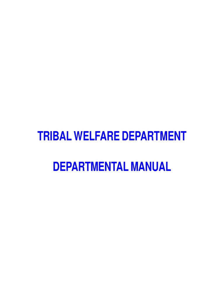 TW Dept Manual | PDF | Livestock | Agriculture