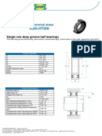 PDF Technical Sheet: Single Row Deep Groove Ball Bearings