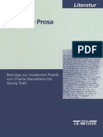 Cornelia Ortlieb (Auth.)-Poetische Prosa_ Beiträge Zur Modernen Poetik Von Charles Baudelaire Bis Georg Trakl-J.B. Metzler (2001)