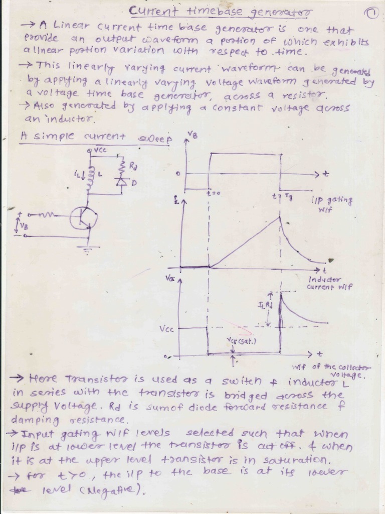 Current Timebase Generator | PDF