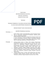 Permendiknas 48 TH 2009 Pedoman Pemberian Tugas Belajar Bagi PNS