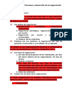 Procesos y Desarrollo de La Negociación