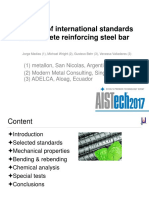 Analysis of International Standards on Concrete Reinforcing Steel Bar