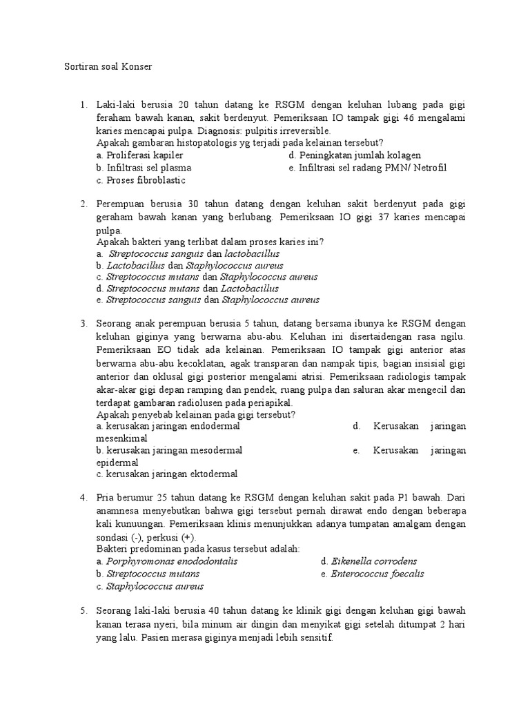 Soal Konservasi Cbt Ukdgi