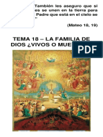 Tema 18 - La Familia de Dios Vivos o Muertos