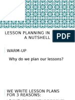 Lesson Planning Professional Practicum