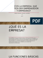 Qué Es La Empresa by Mafe
