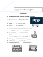 Worksheet Possessives