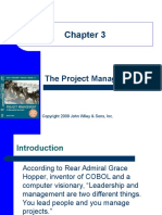 Selection of A Project Manager