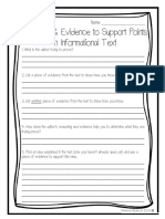 reasons   evidence to support points in informational text