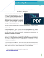 Ficha de Lectura Del Primer Grado