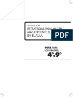 Estrategias para Hacer Más Eficiente El Tiempo en El Aula