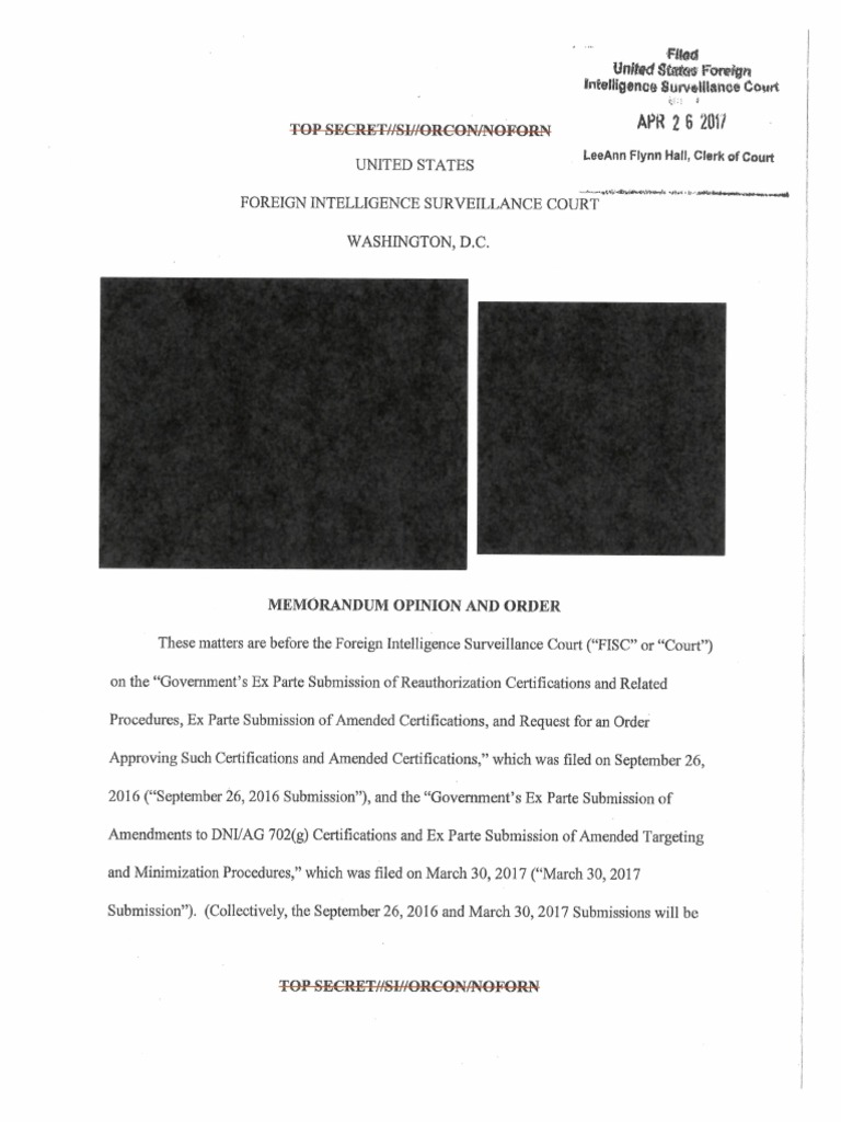 Top Secret FISA Court Order - President Obama Spying On Political