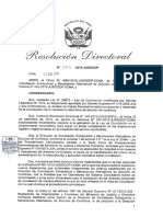 Resolucion Directoral- Conciliacion- Peru