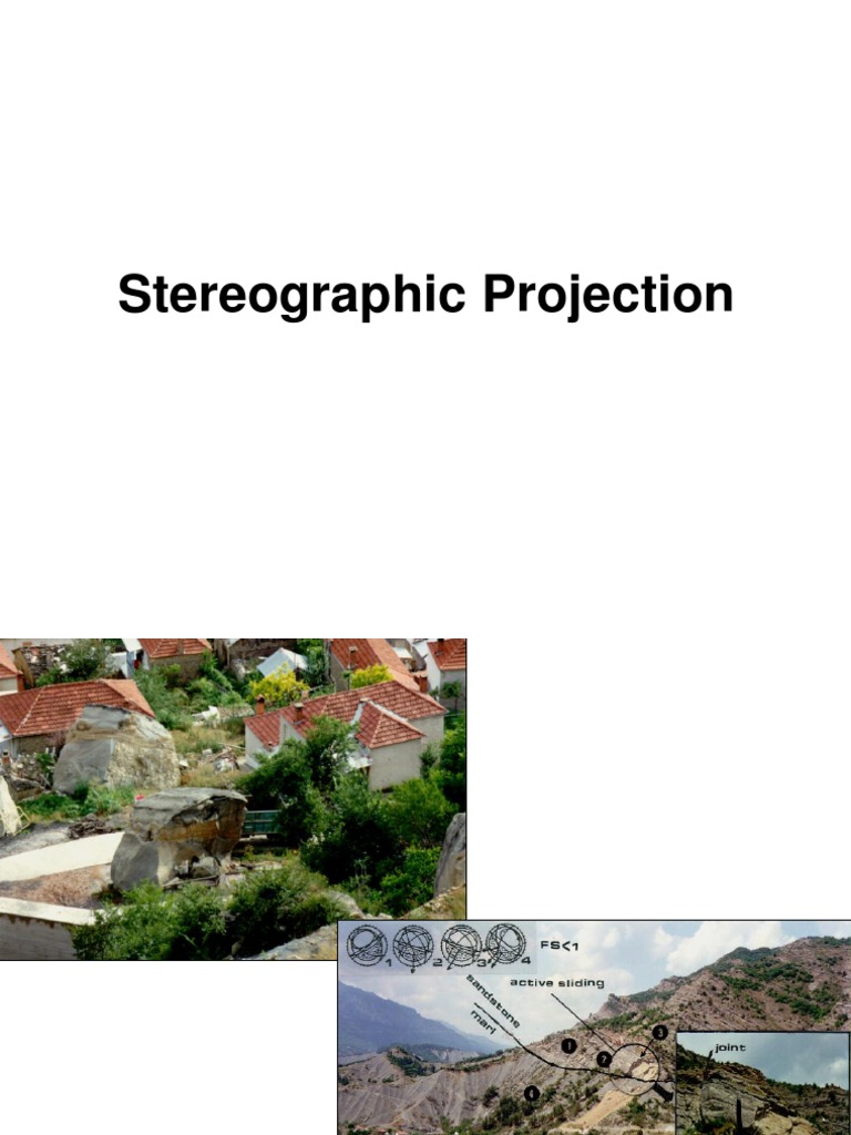 Kinematic Analysis of Rock Slopes | PDF | Plane (Geometry) | Angle
