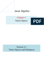 Linear Algebra: Vector Spaces