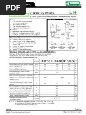 Dioda U16g Rectifier Diode