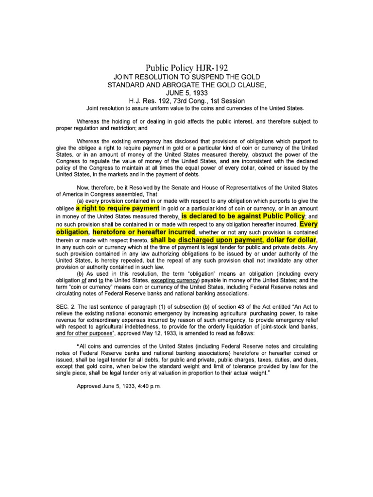 HJR 192 Payment PDF | PDF