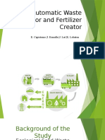 Automatic waste segregator creates fertilizer using microcontroller