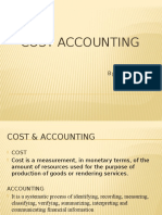 Cost Accounting: by Sanjana Sinha 131300051